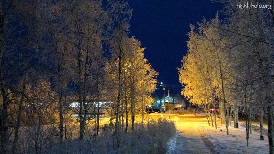 Лянтор - Ночной Лянтор.
