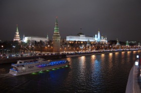 Москва - Набережная Москвы зимой