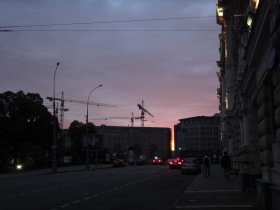 Москва - На фоне уходящего дня
