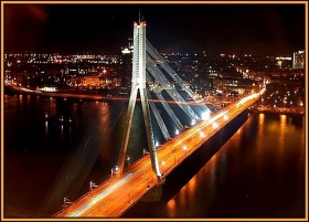 Санкт-Петербург - Большой Обуховский (вантовый) мост.