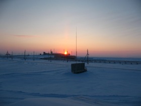 Ямало-Ненецкий автономный округ - Ямбург. Световой столб.