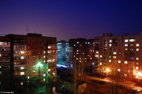 Горловка - Ночной ж/м Строитель. Улица Казарцева