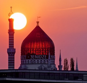 Дрезден - Йенидце перед закатом солнца.