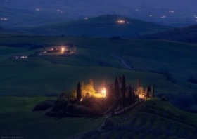 Италия - Ночная Тоскана, Италия. Tuscany, Italy.