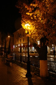 Кострома - Дождь, осень, улица, фонарь.